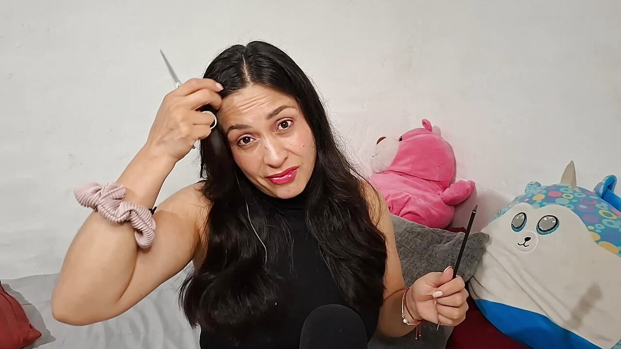 ASMR Roleplay YOUR GIRLFRIEND cuts your hair