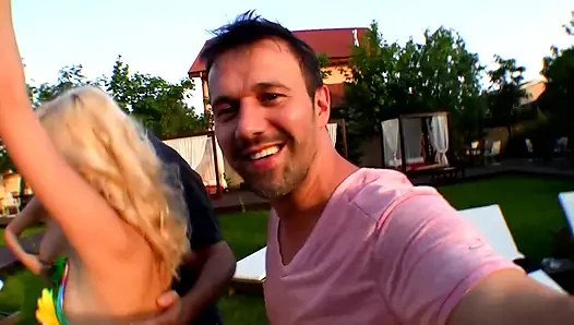 Outdoor DP Group Sex Wild Fuck Fest