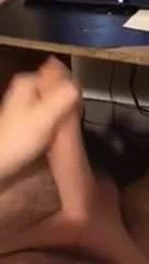 Stroking my young cock