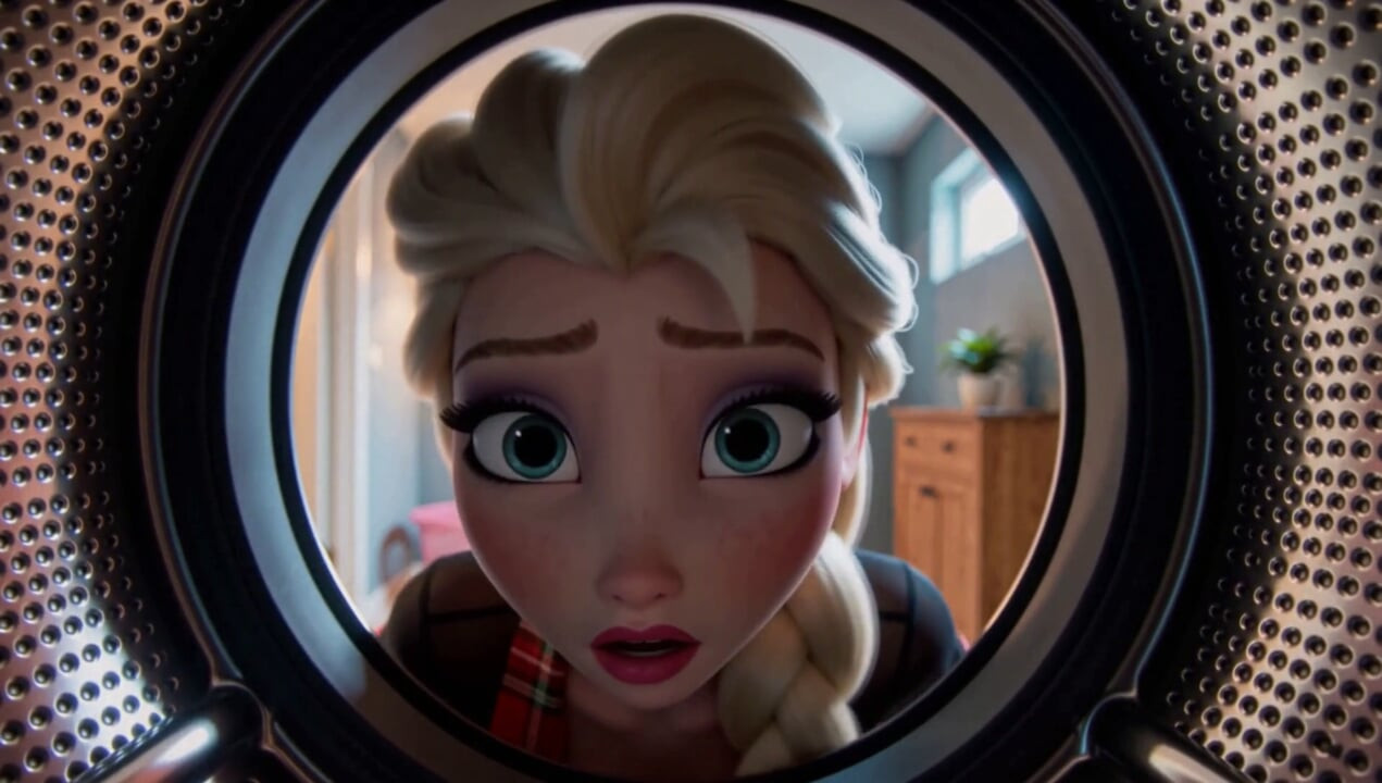 Elsa got Stuck in the Washing Machine - Part 1