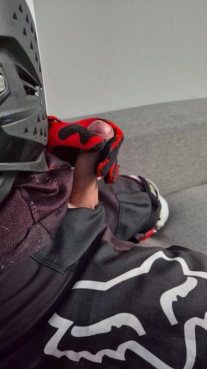 A Very Excited Biker Marked His New Fox Boots