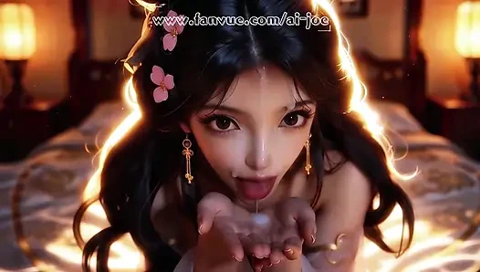 Güzel Çinli eski kostümli kız kesinlikle dikkatinizi çekecektir! Bölüm 2, yapay zeka