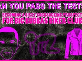 Werden Sie eine Sissy-Schwanzlutsch-Aussicht für den Bikerclub des groÃŸen Bubba – Mach die Tests