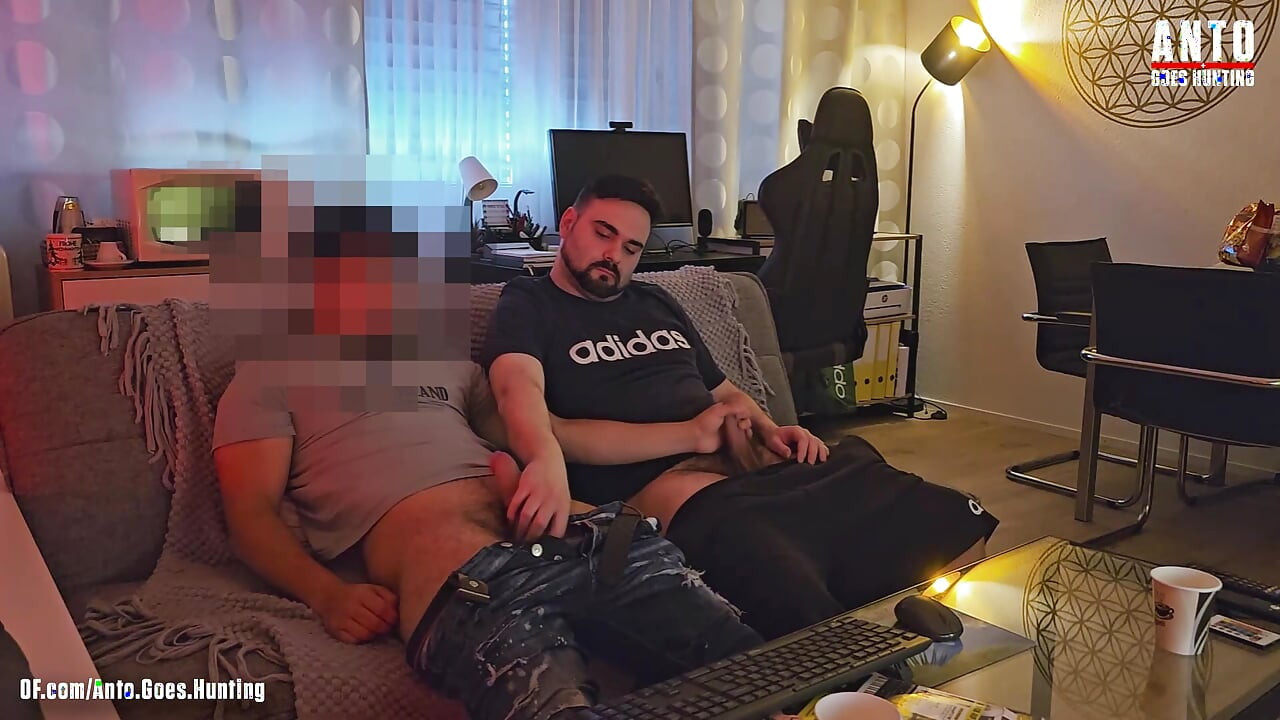 Big Dick Straight Turkish Buddy Get's more comfortable and curious and joins mutual jerk-off and blowjob