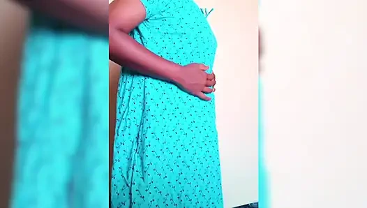 ammu kleid wechseln nachthemd zu sari, große titten, ammus möpse zeigen