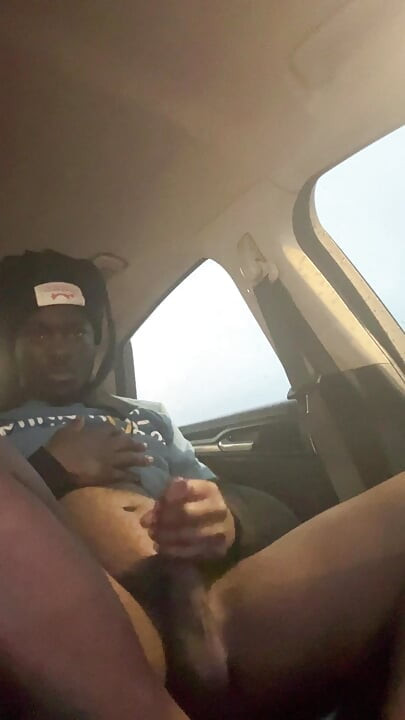 Having A Fun Jerk Session In Da Car Outside Cause I Bored With Smokin