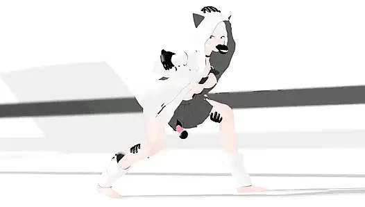 Azumaim loki hentai mmd 3D warna putih rambut putih editan smixix
