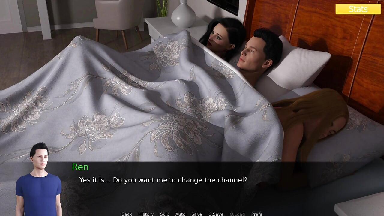 Erotica 6 - Ren teilt das bett mit Riley und Lilly und sieht Rileys süße möpse