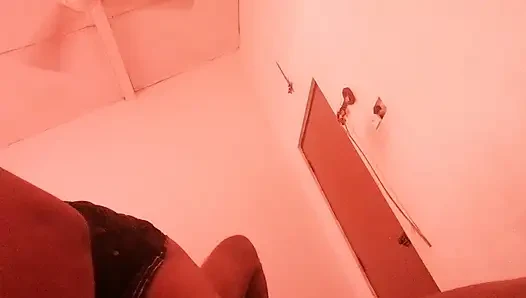 Father in Law's Gigantic Dick Hangs Out Under His Sarom for Step Daughter