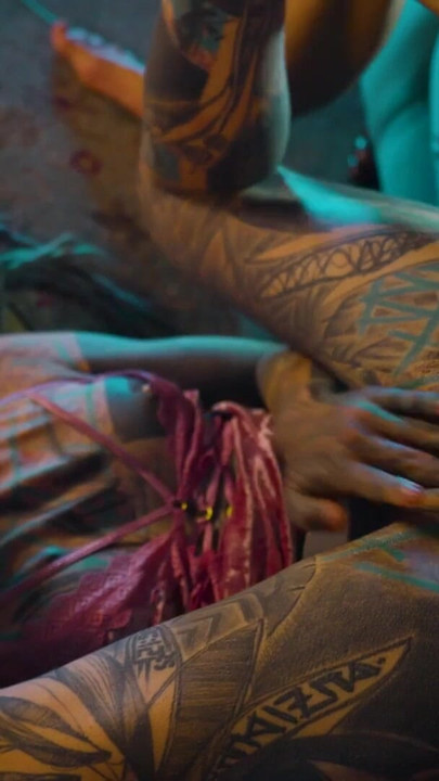 Tattooed Girl Got Caught Fucking Herself with a Big Toy, ANAL, BJ, Cumshot | Clip 1