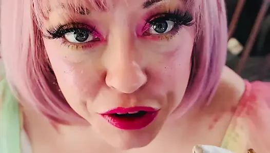 A Pretty Princess, Tina Snua , Chainsmokes 2 Cork Cigarettes - Dangling Snap Inhales Drifting Smoke