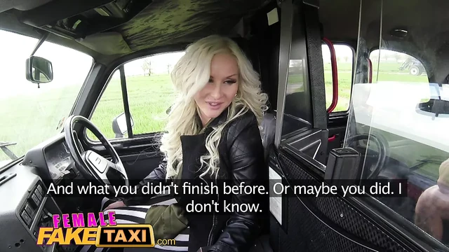 Female Fake Taxi Big tits blonde fucks her passenger