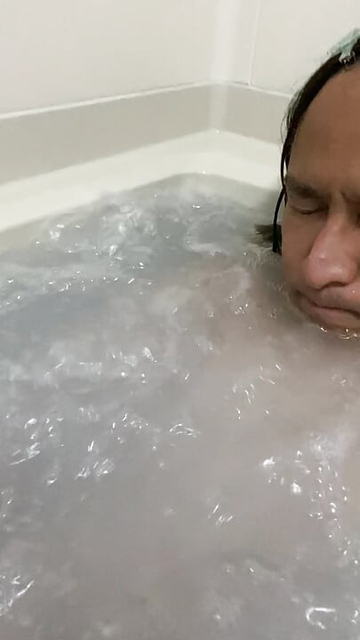 The semen that didn't come out is getting hard,