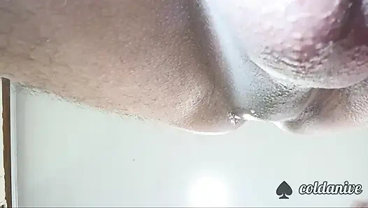 Сексуальная женщина делает мужу анальный минет, часть 1, мастурбация простаты языком и пальцами