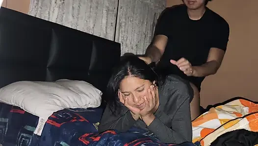 With the neighbor's wife, her husband thinks she's in church