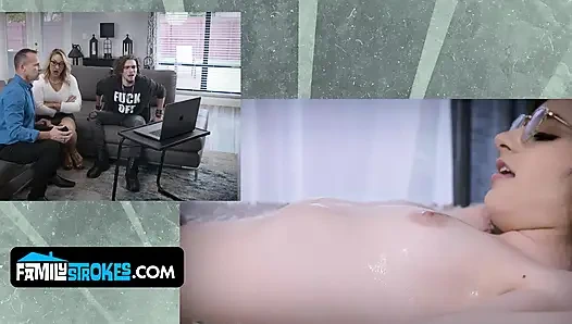 Строгие сводные дедушки, Charley Hart и Filthy Rich контролируют любовную жизнь своей падчерицы