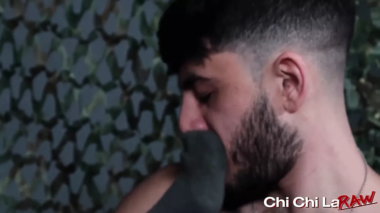 Army recruit Adrian Rose anal fucks sergeant Killian Knox