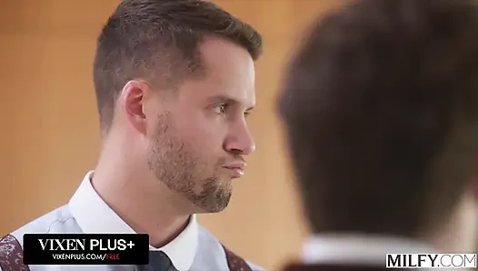 MILFY, freche MILf armani black und ihre süße freundin Matty mila Perez reiten abwechselnd den schwanz eines jungen hengstes