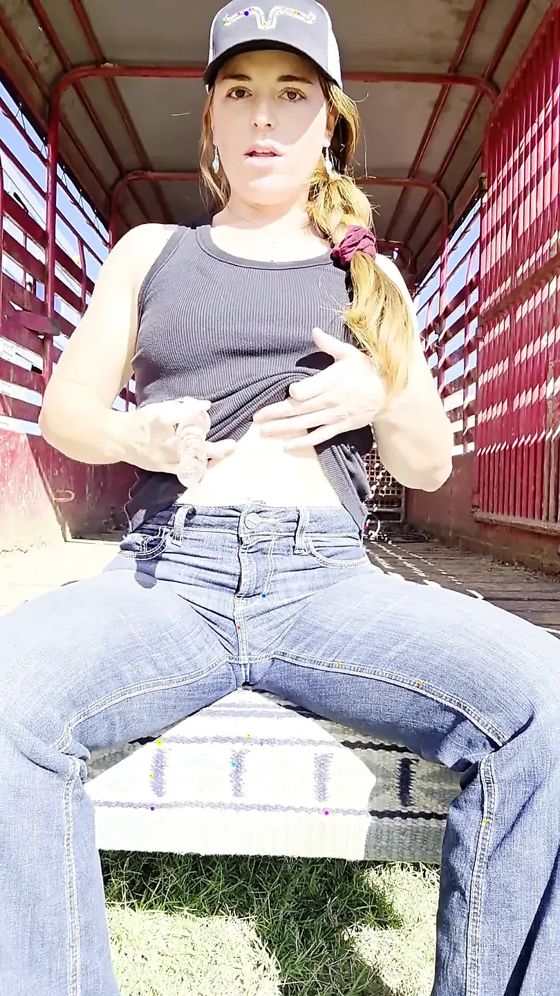 Redhead Fucks Ass Barefoot Squirting All Over