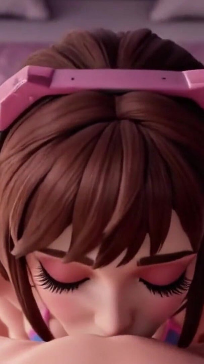 D.Va gamer dikongkek semasa bermain permainan - pov creampie | Klip 1