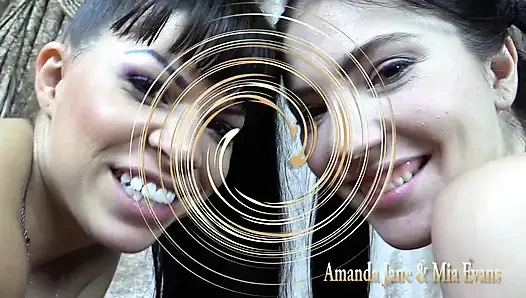 Amanda dan mia - 2 cewek bisoking lagi muasin diri mereka sendiri dan juru kamera - bagian 2