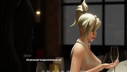 Overwatch XXX - Fucking Pink Lady's Pussy from Overwatch - Mercy's Route
