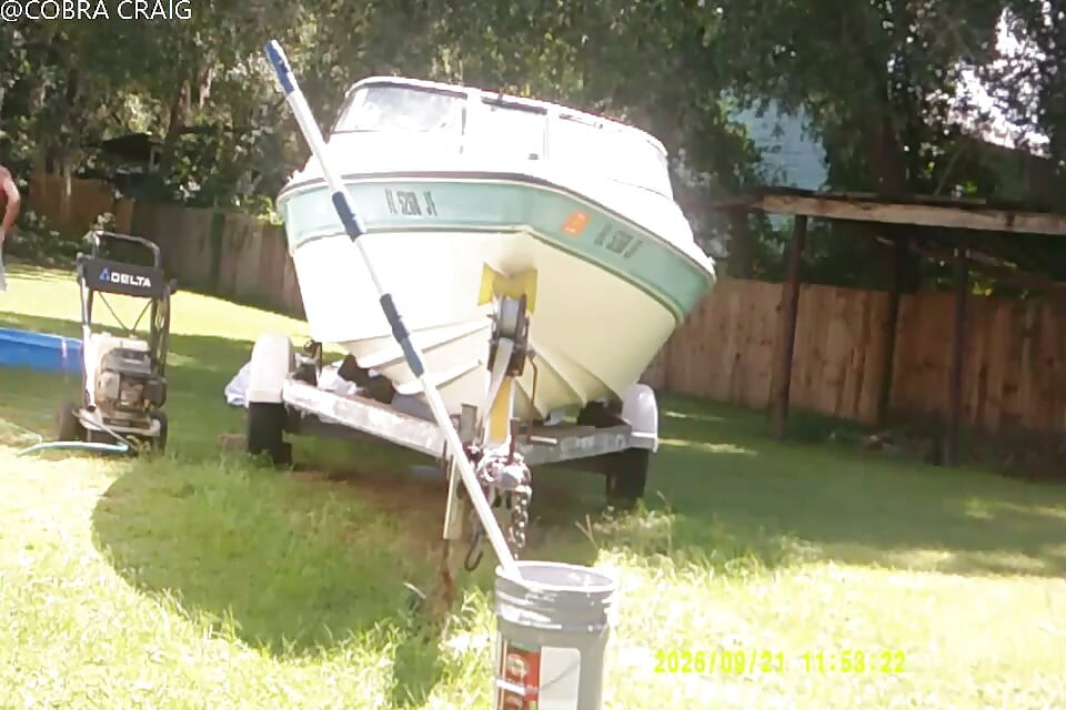 9-21-26 COBRA STARTS THE BOAT THE WHOLE TIME BIT CH ING THE LADY NEXT DOOR IS A HI IQ MORON AND THE LOVE BUGS.
