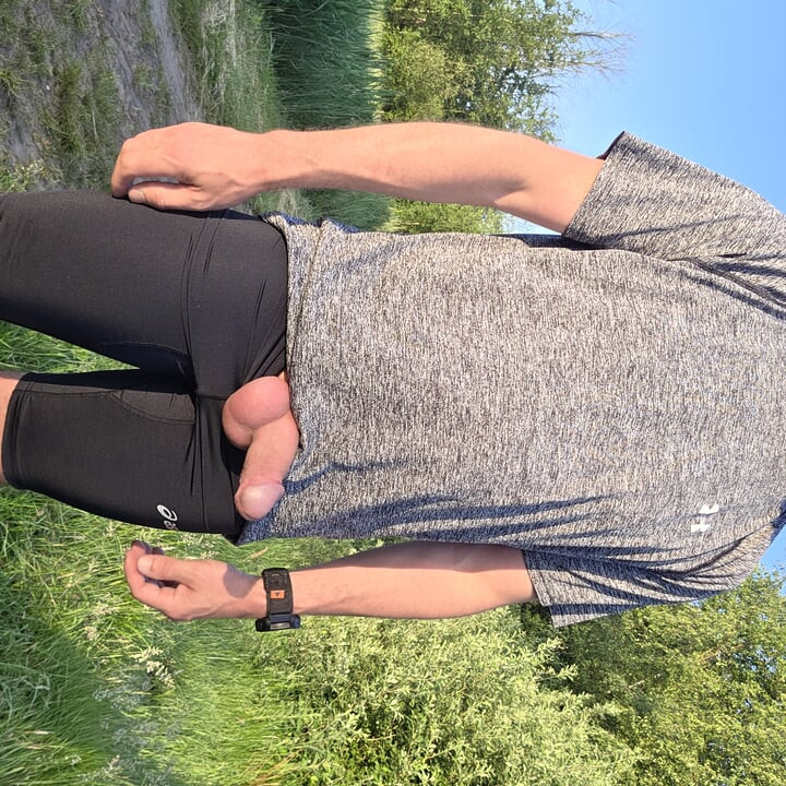 Outside in public Walking with a bulge in my leggings
