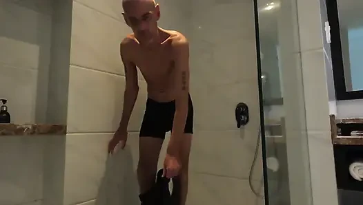 I want you to join me in the shower and fuck my white tight skinny ass
