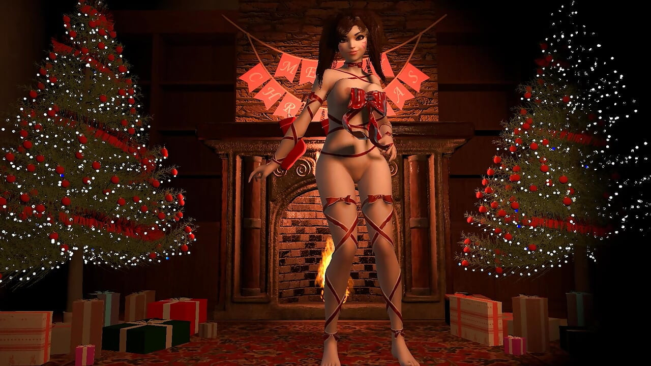 D.va Cadou de Crăciun - Parodie porno Overwatch
