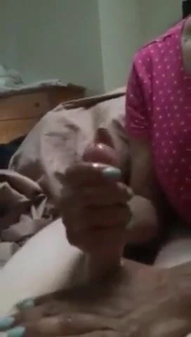Hand job from a black lady next door