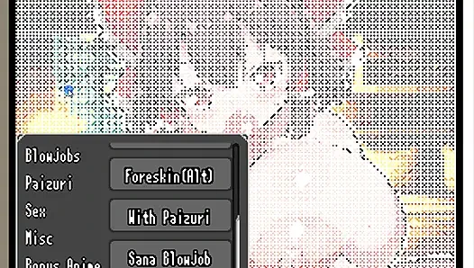 Hentai oyunu - touhou reimu pixel hentai seks animasyonu