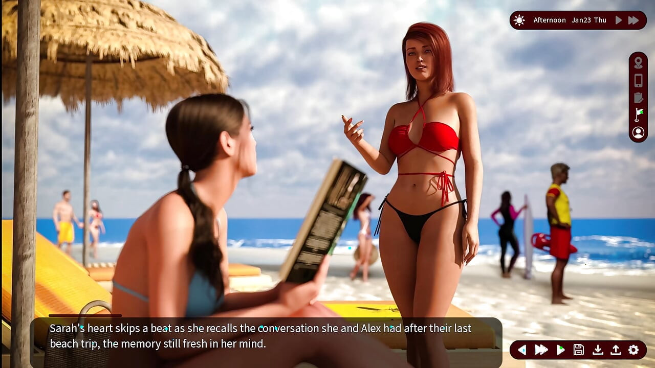 לחישות של תשוקה - דרך נאמנה 10 שרה נראית מדהים בביקיני שני חלקים שלה