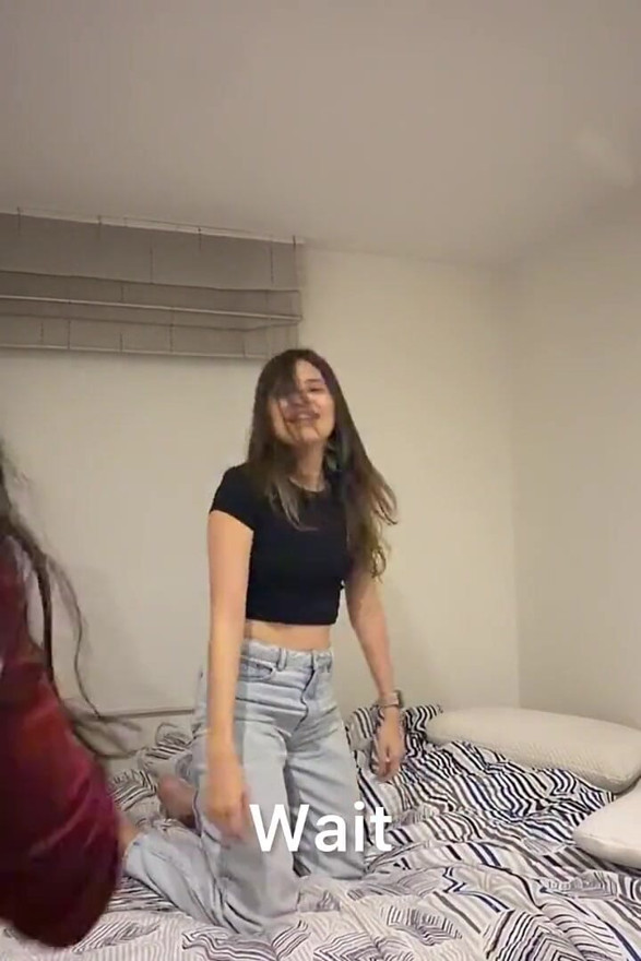 We Had Fun Playing in Bed to Jump