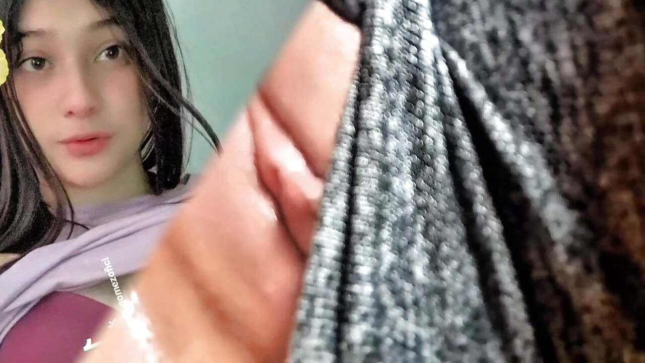 Colombian woman makes video call with her stepfather