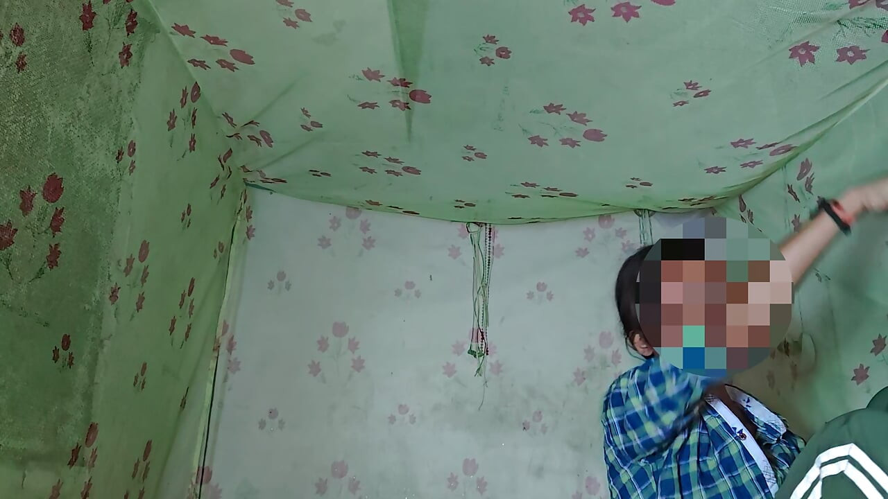 After a long time hard sex with loud moaning with Virgin college girl