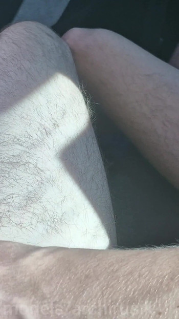 Thrilling moment from "hot cumwith big dicks in the car doused each other with hot sperm!"