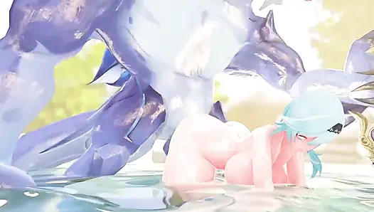 3D-sex-animation Eula aus Genshin impact