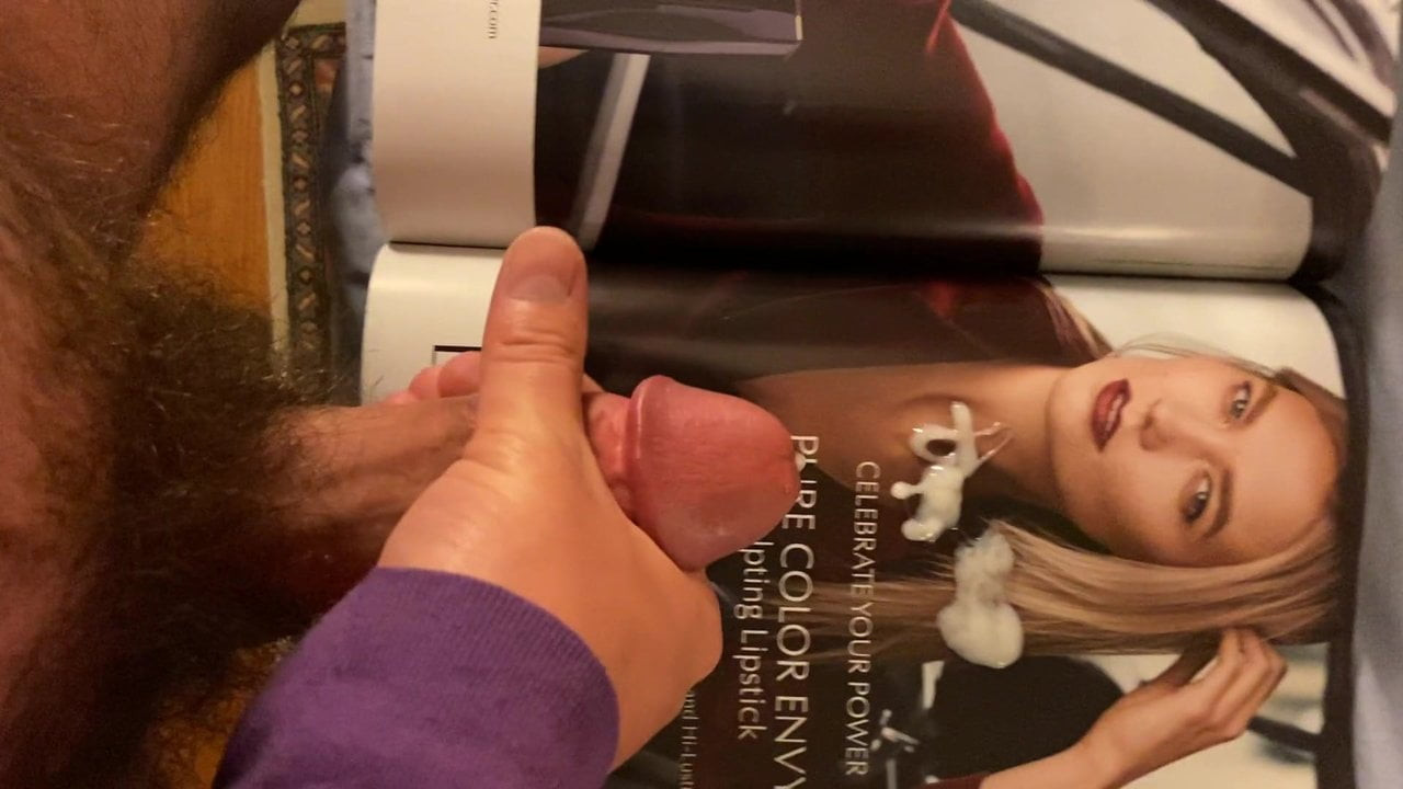 Cumming for Karlie Kloss and licking it up 5