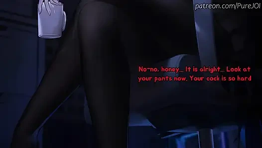 Rio from Blue Archive tests her new innovation on you (Feet and Pantyhose)