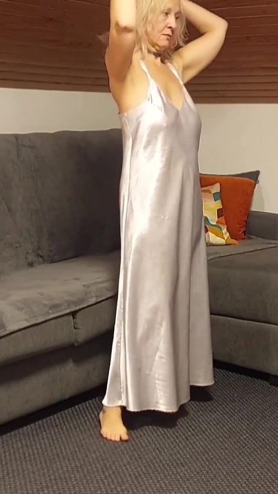 Selena's Evening Dancing Posing and Sex in Nightgown