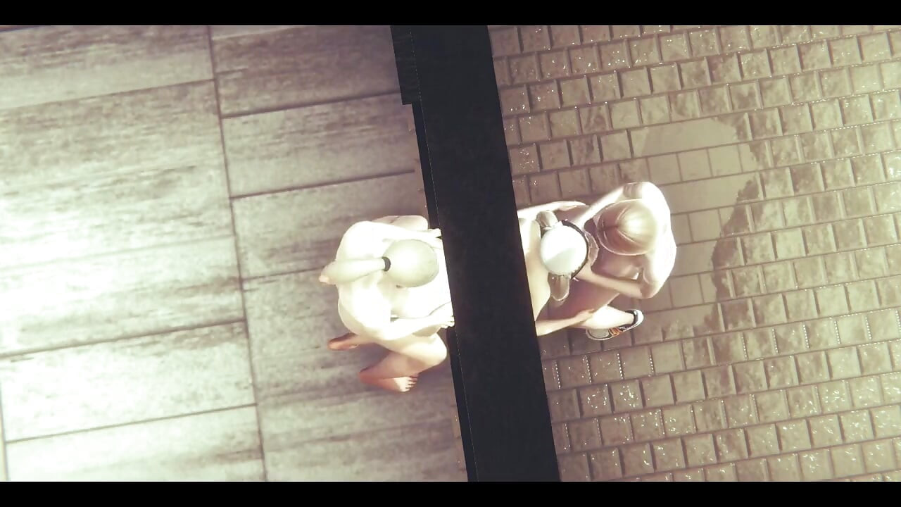 Genshin Impact Hentai - Barbara 69 i trójkąt z 2 Futanaris - japońska azjatycka manga anime gra porno