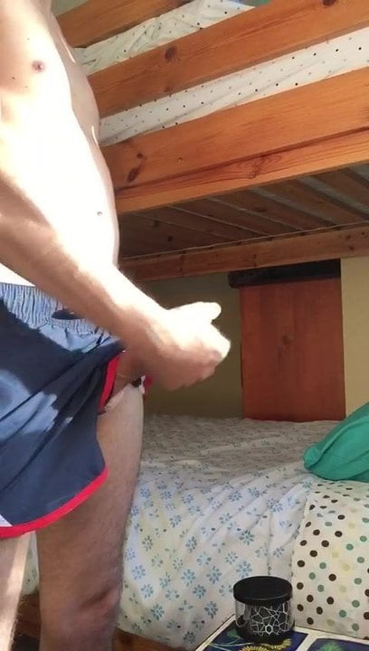 Hands free jerking off