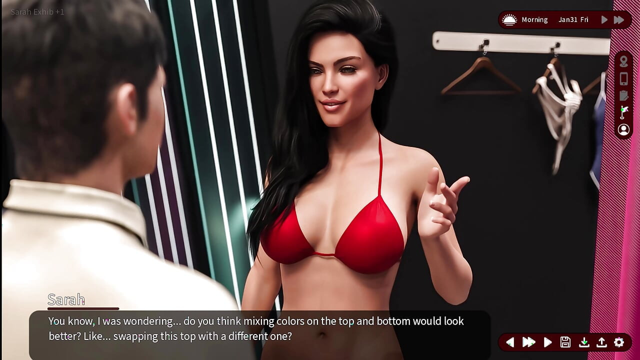 Whispers of Desire 22 Sarah Showed Her Boobs to the Boutique Assistant Louis