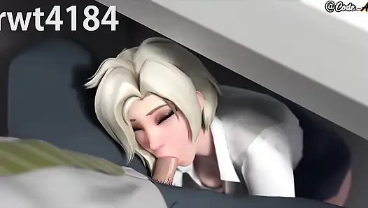 Mercy gets fucked and gets a creampie