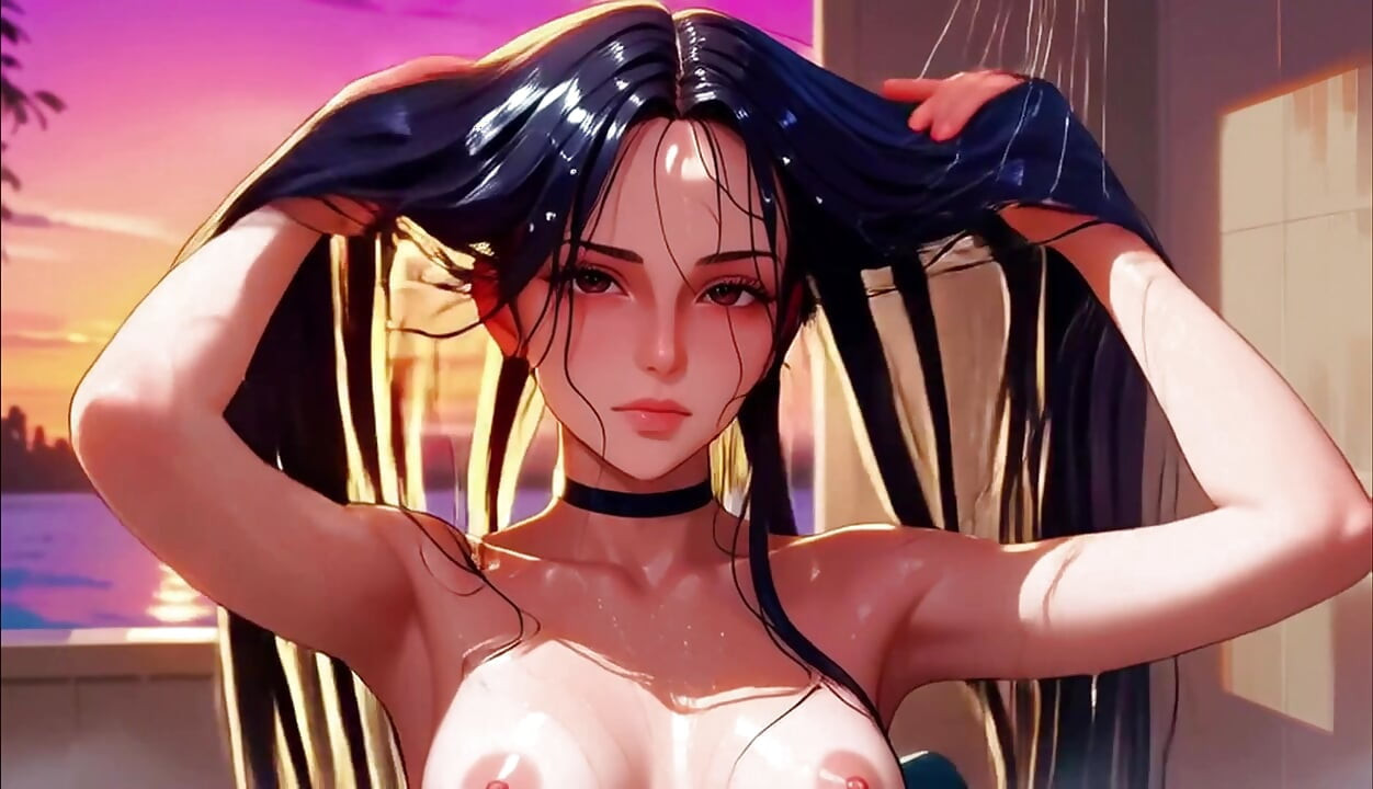 Synth wave sunset sexo