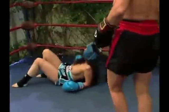 Topless kickboxing