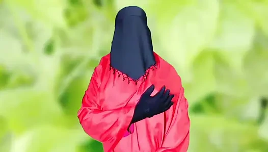 Wanita cantik Bangladesh memakai burqa masturbasi seks dan bicara kotor