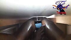 Curvă în Texas - gloryhole - pulă neagră amatoare reală futând pizda păroasă de negresă a soției mele