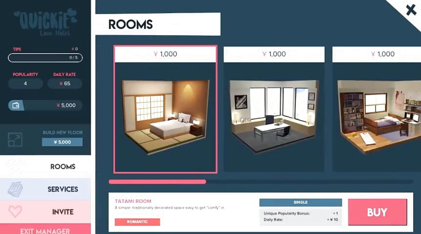 Quickie: a Love Hotel Story Gameplay by Loveskysan